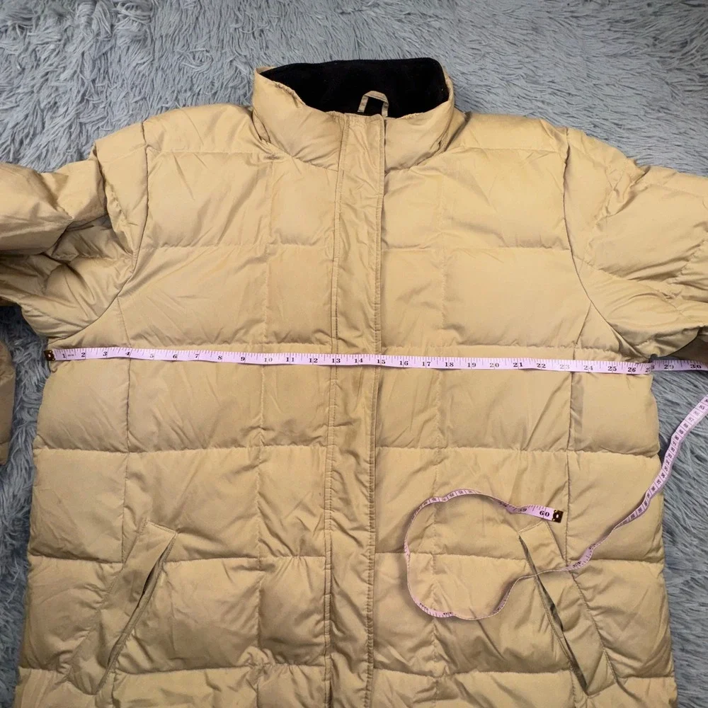 Eddie‎ Bauer Men's 2XL WeatherEdge Parka Tan Down Jacket Quilted Puffer Coat XXL